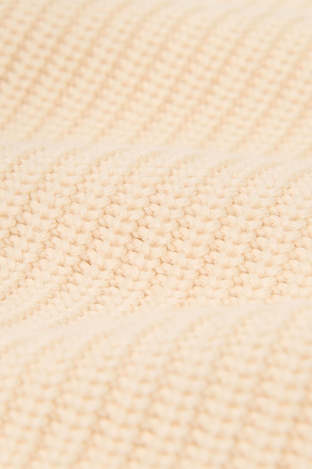 Ivory V Neck Cotton Cardigan