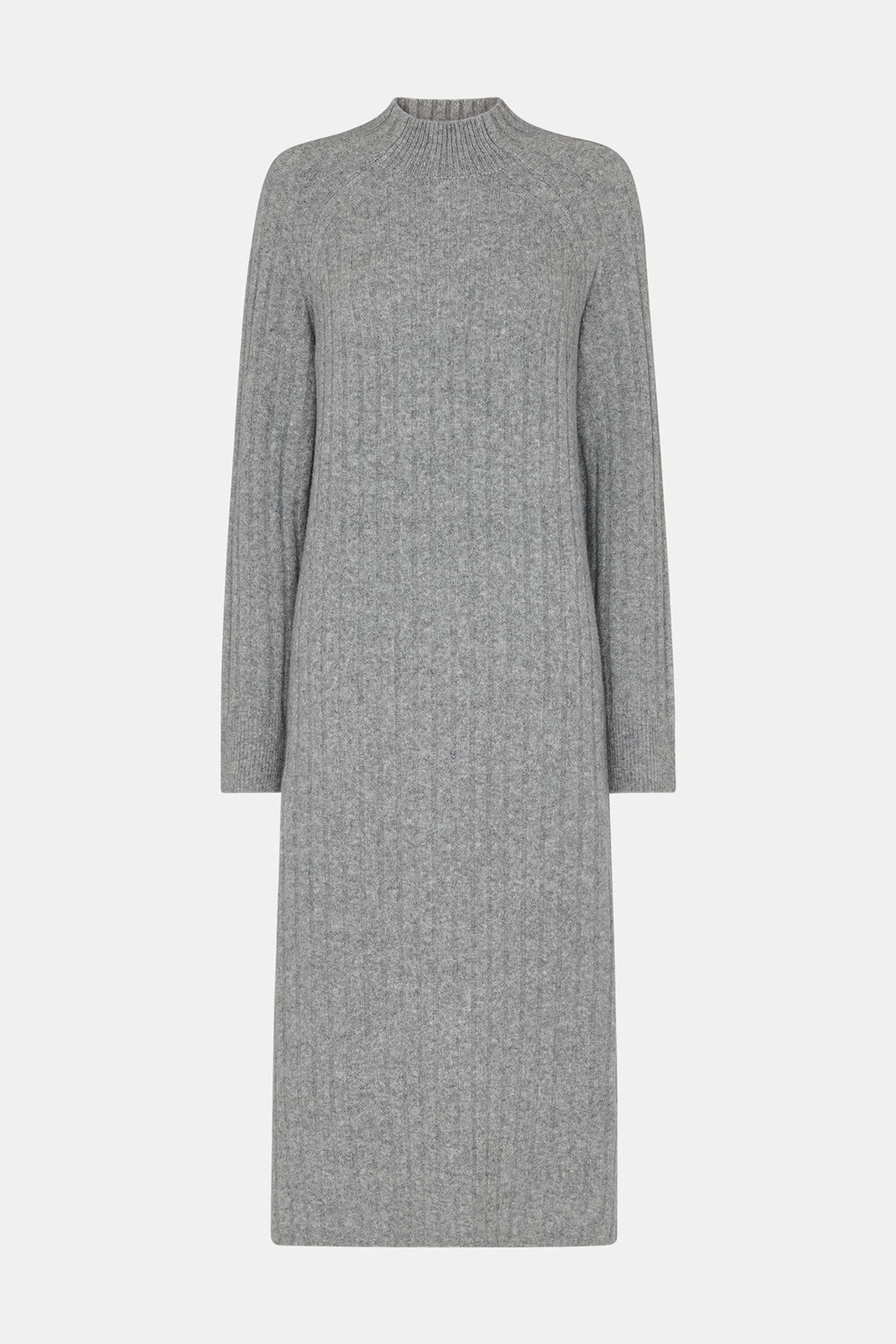 Ribbed Knitted Midi Dress
