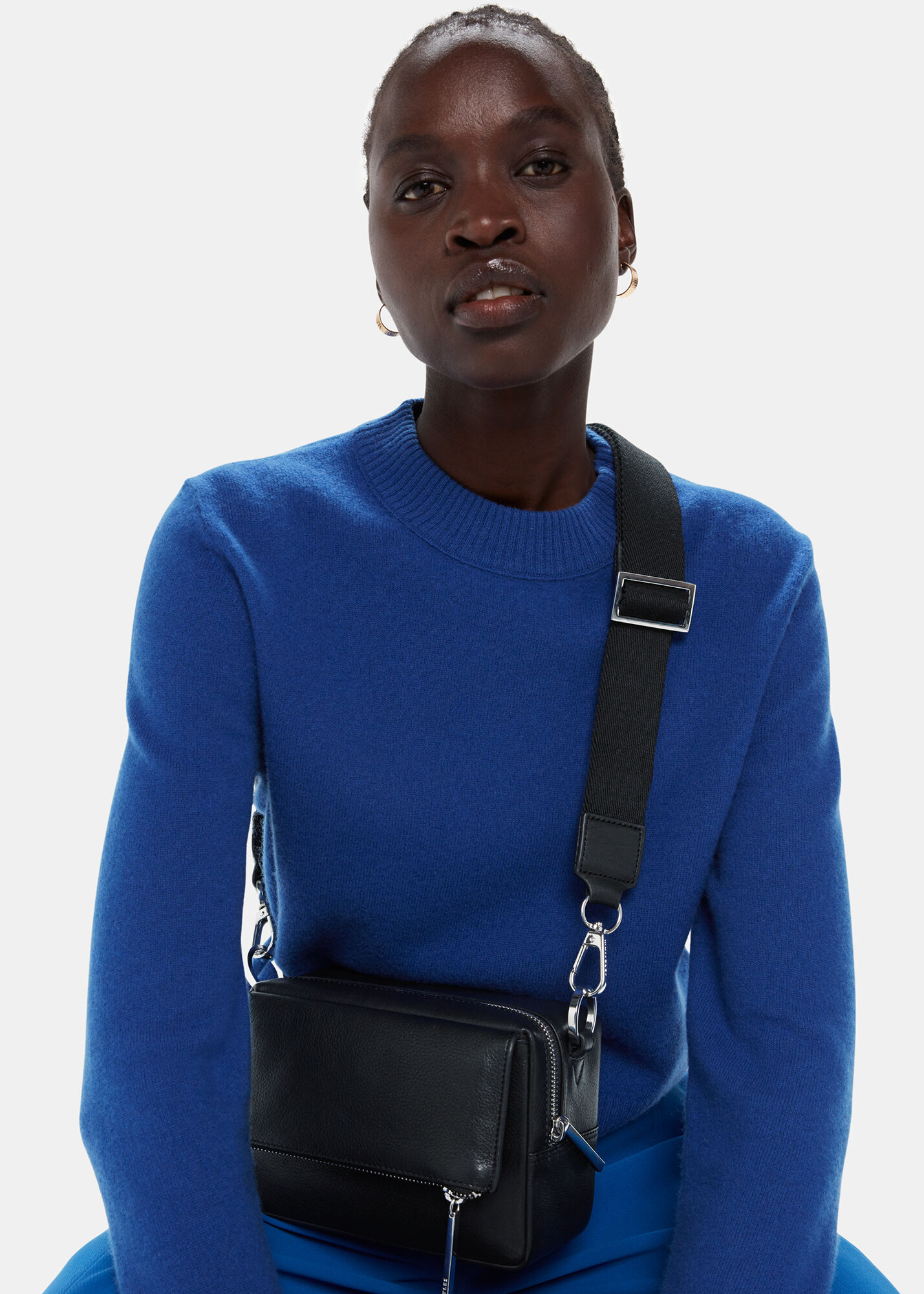 Black Bibi Crossbody Bag | WHISTLES | Whistles US |