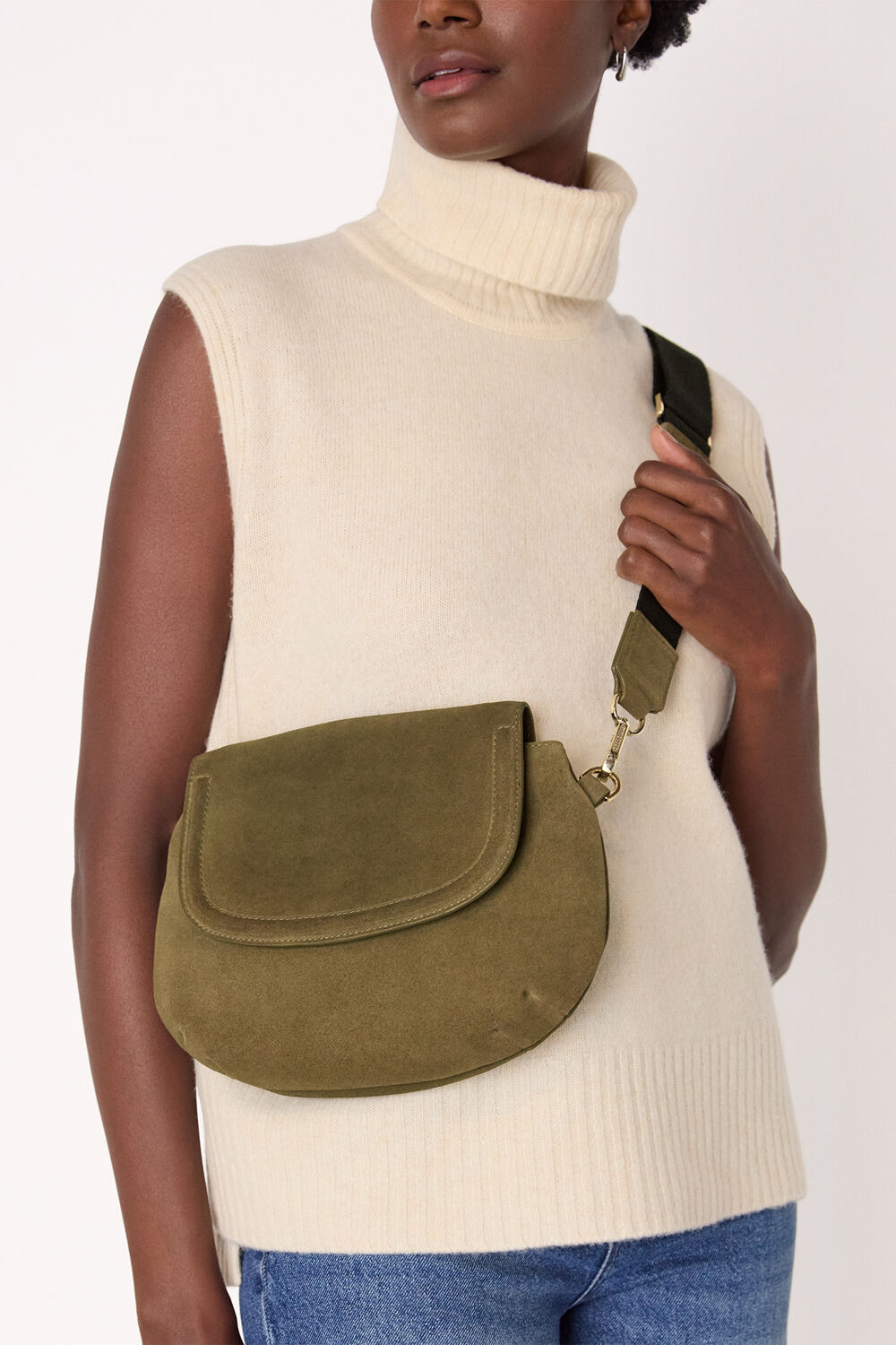 Nala Suede Crossbody Bag