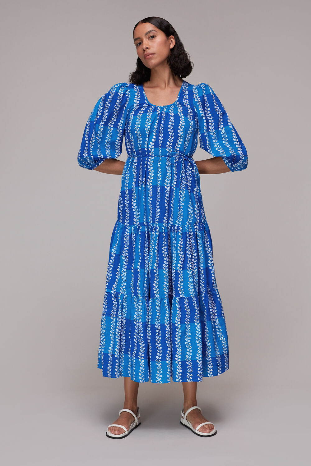 Trailing Leaf Trapeze Dress