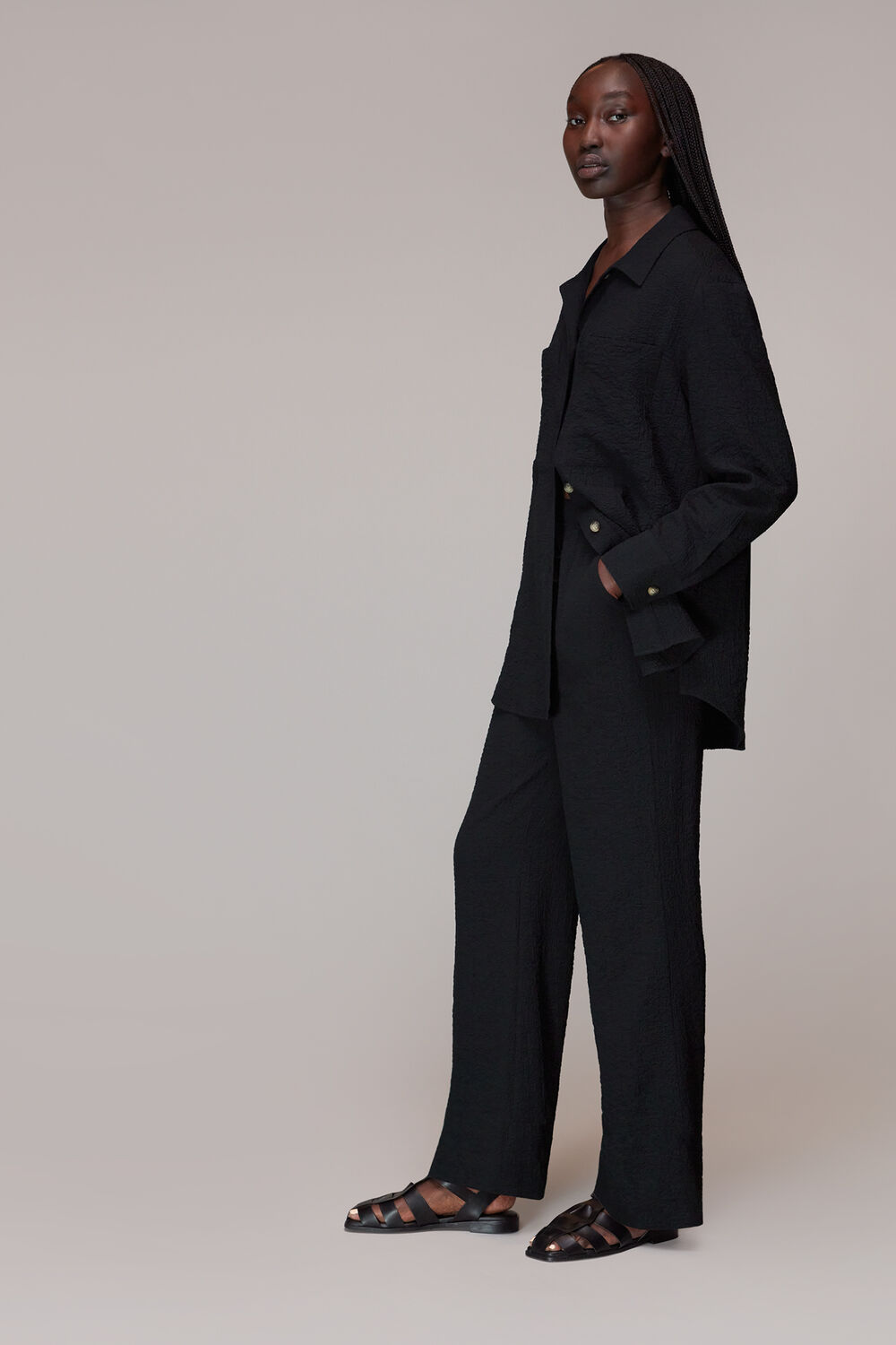Luna Crinkle Trouser