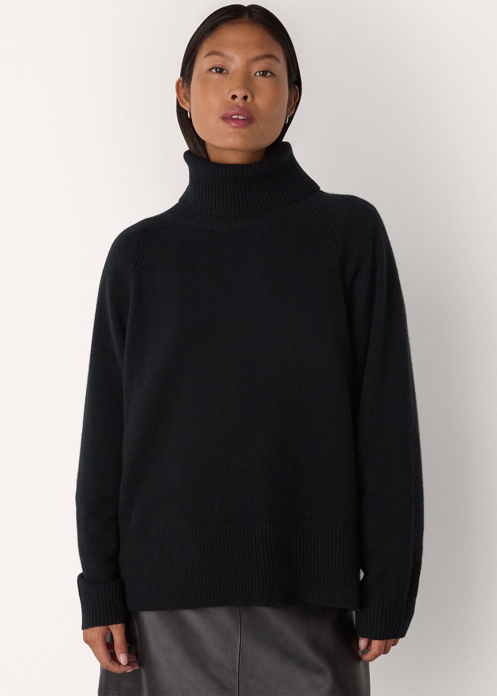 Petite Cashmere Roll Neck