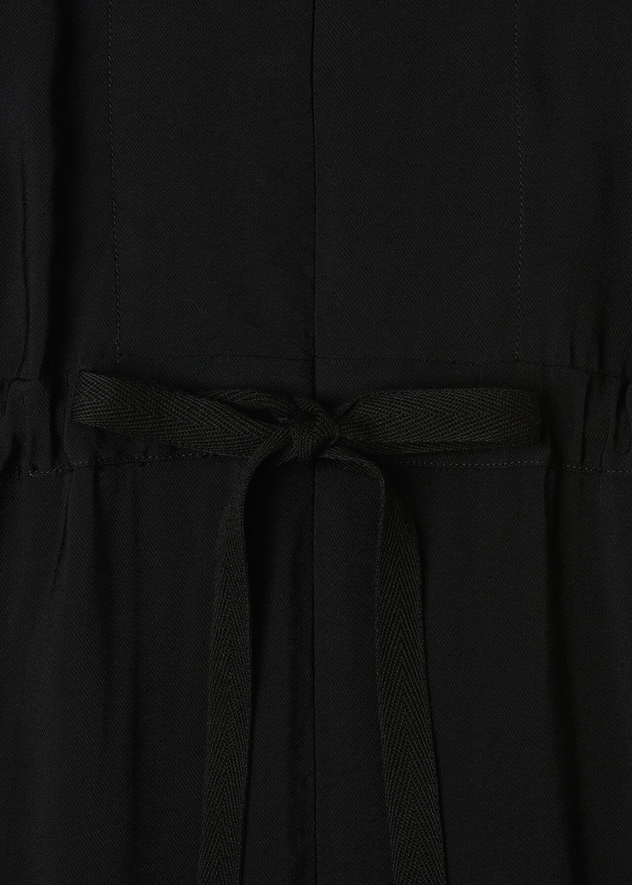 Petite Sleeveless Drawstring Jumpsuit
