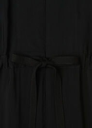 Petite Sleeveless Drawstring Jumpsuit