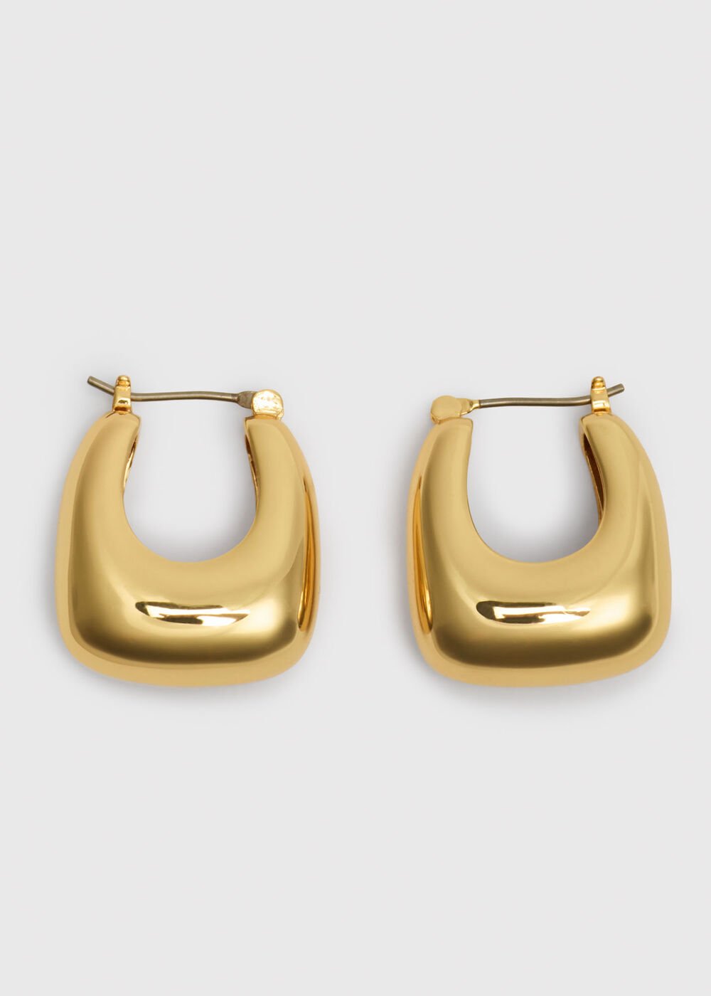 Chunky Curved Square Earring