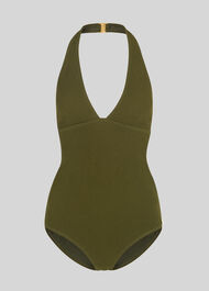 Klara Minimal Swimsuit Dark Green