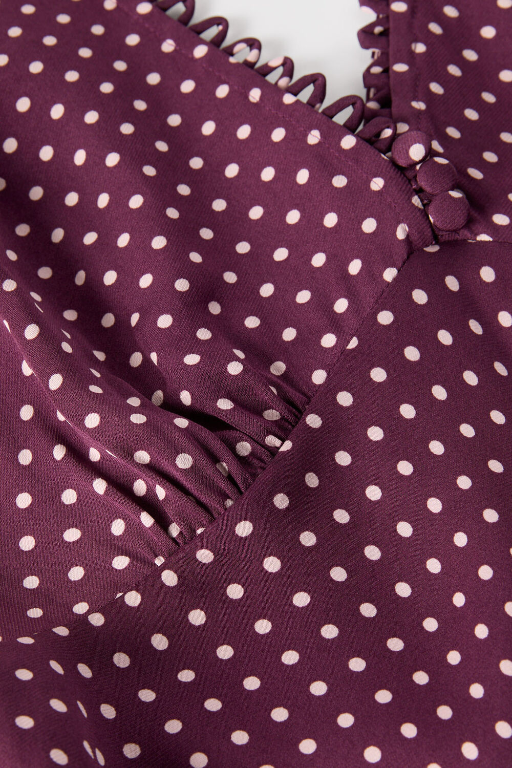 Purple Petite Mini Spot Sleeveless Dress