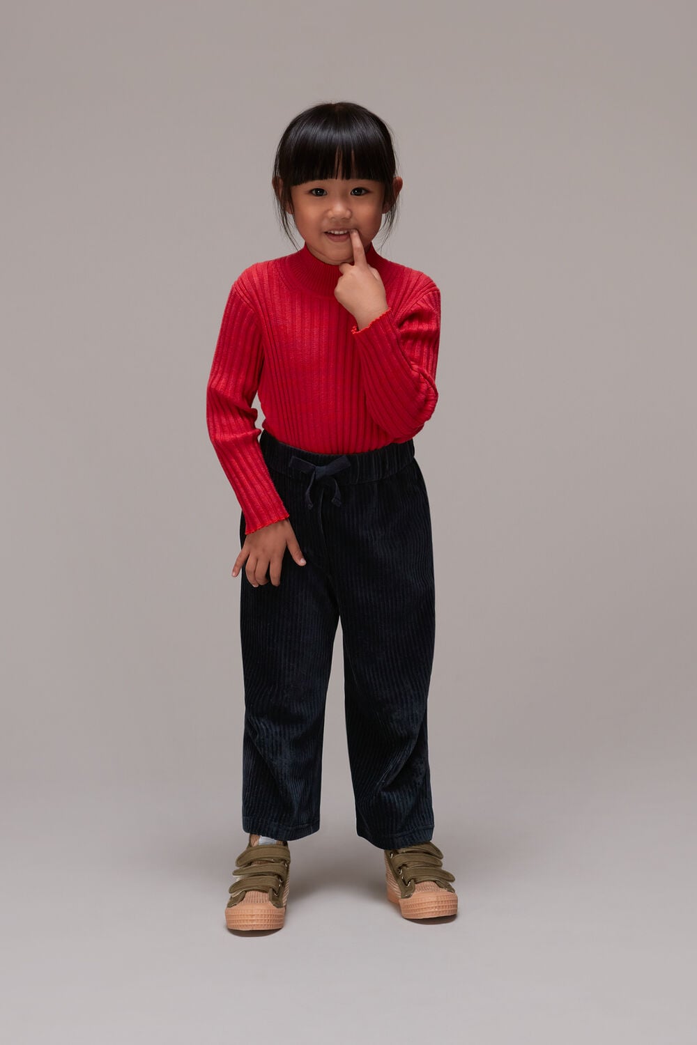 Navy Corduroy Pocket Trouser