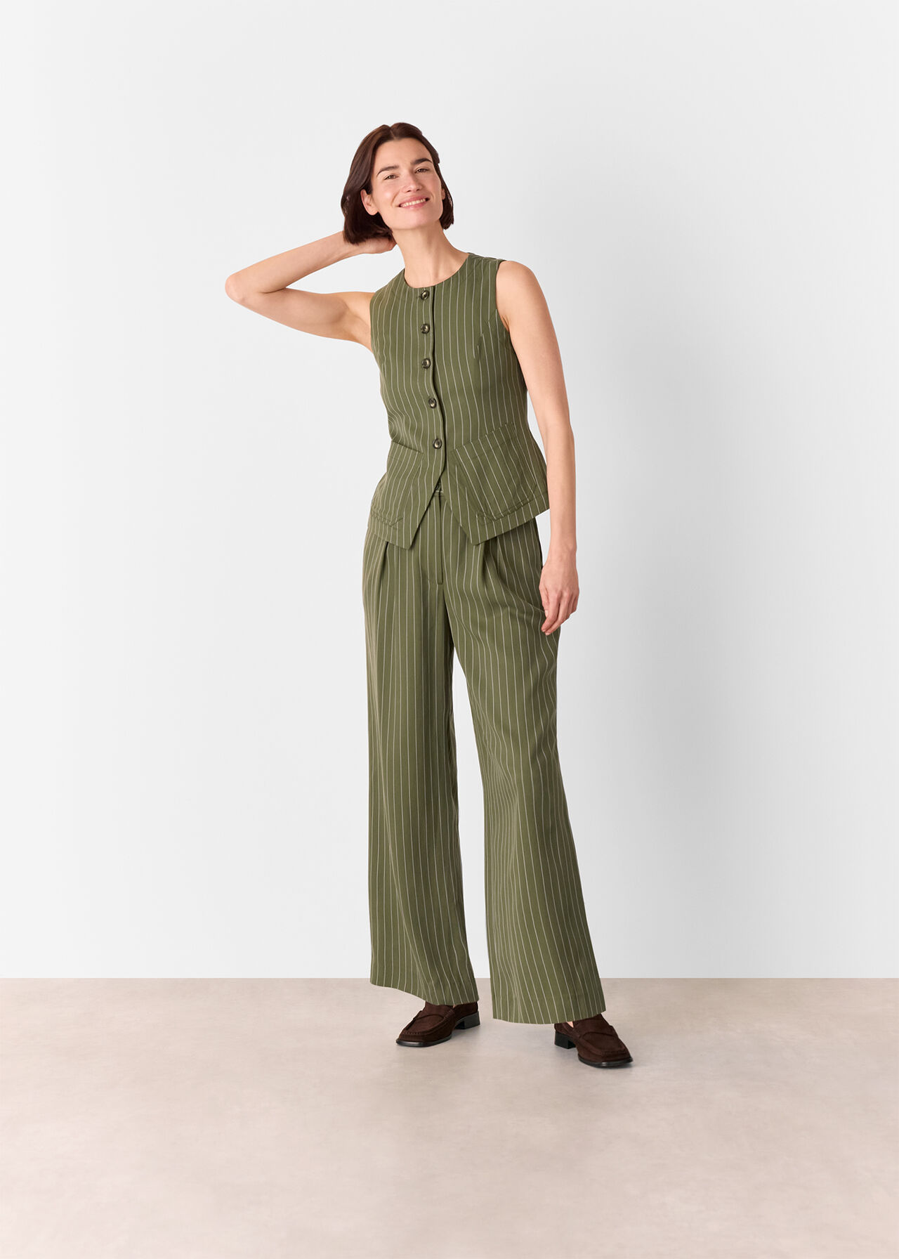 Lottie Pinstripe Waistcoat