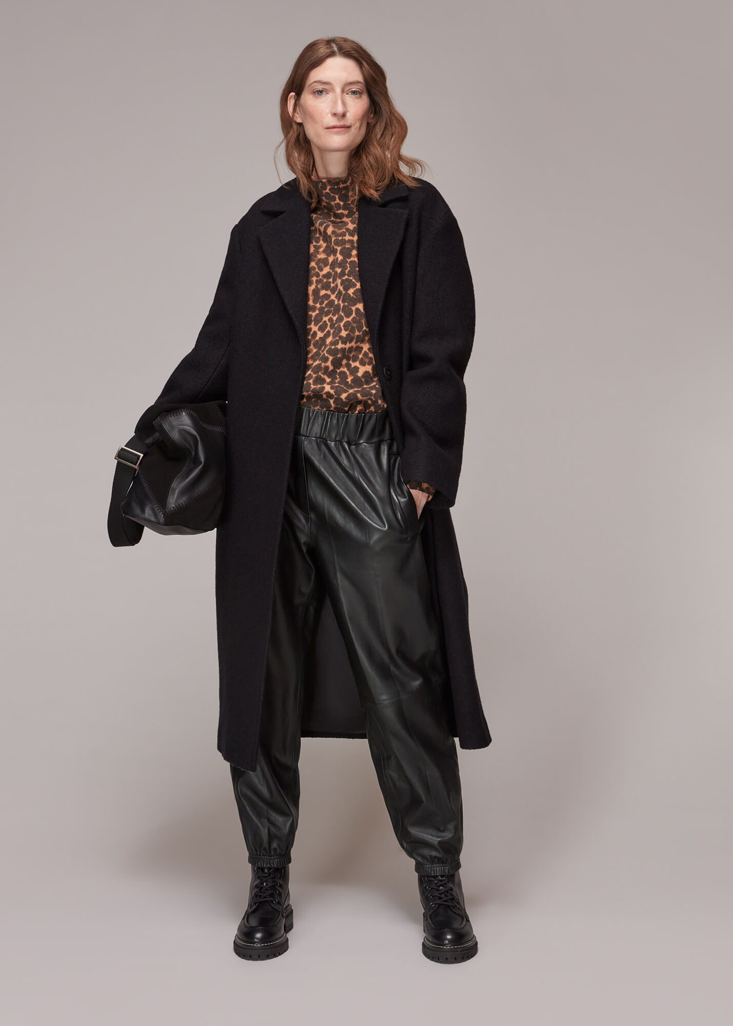 【BADBLOOD】Charlie Washed Leather Barrel Pants Khaki Black Carhartt WIP Single Knee Pant - PU Leather | Black – Page