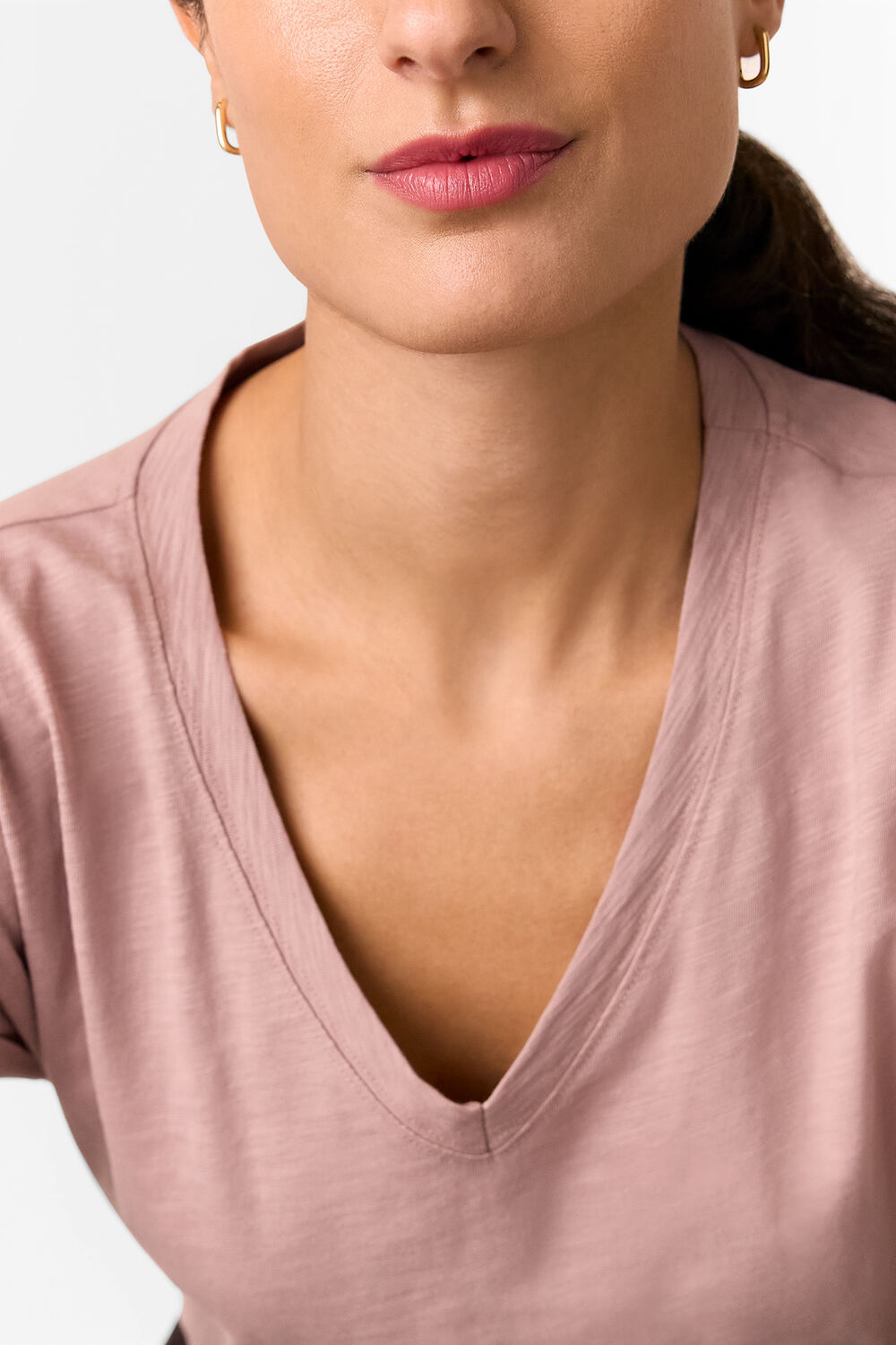 Willa V-Neck Cap Sleeve Tee