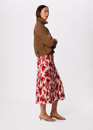 Blurred Floral Crepe Dress