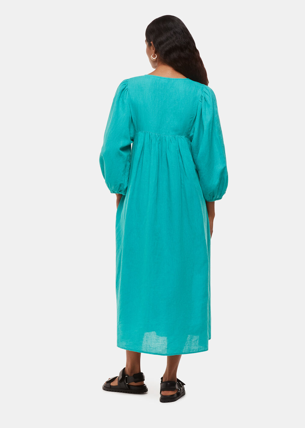 Petite Gloria Linen Blend Dress