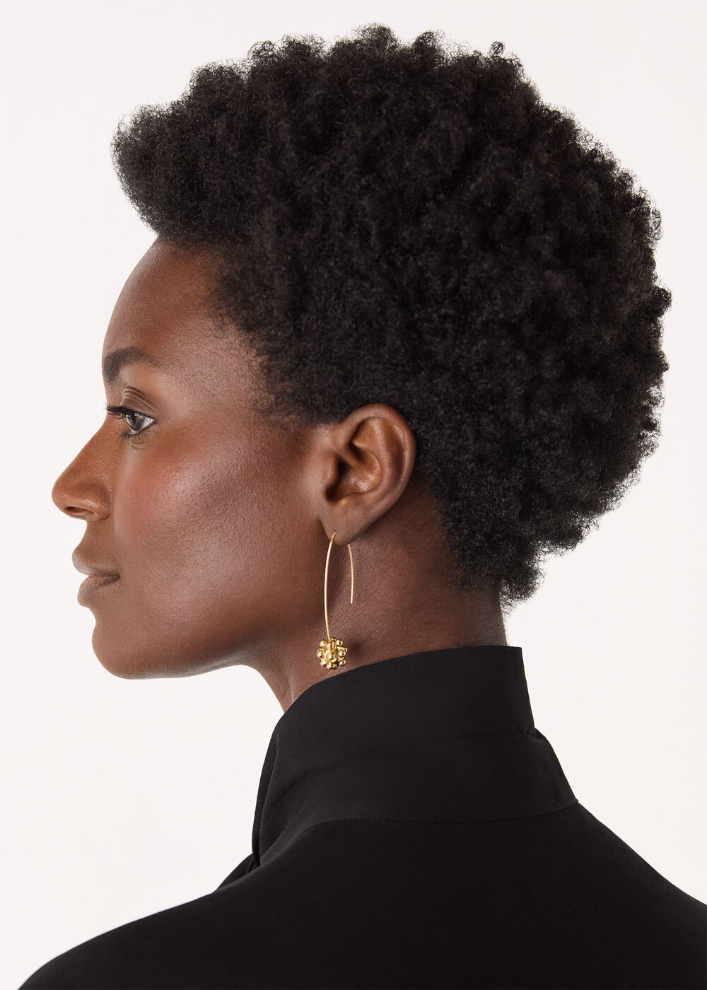 Bead Cluster Wire Earring