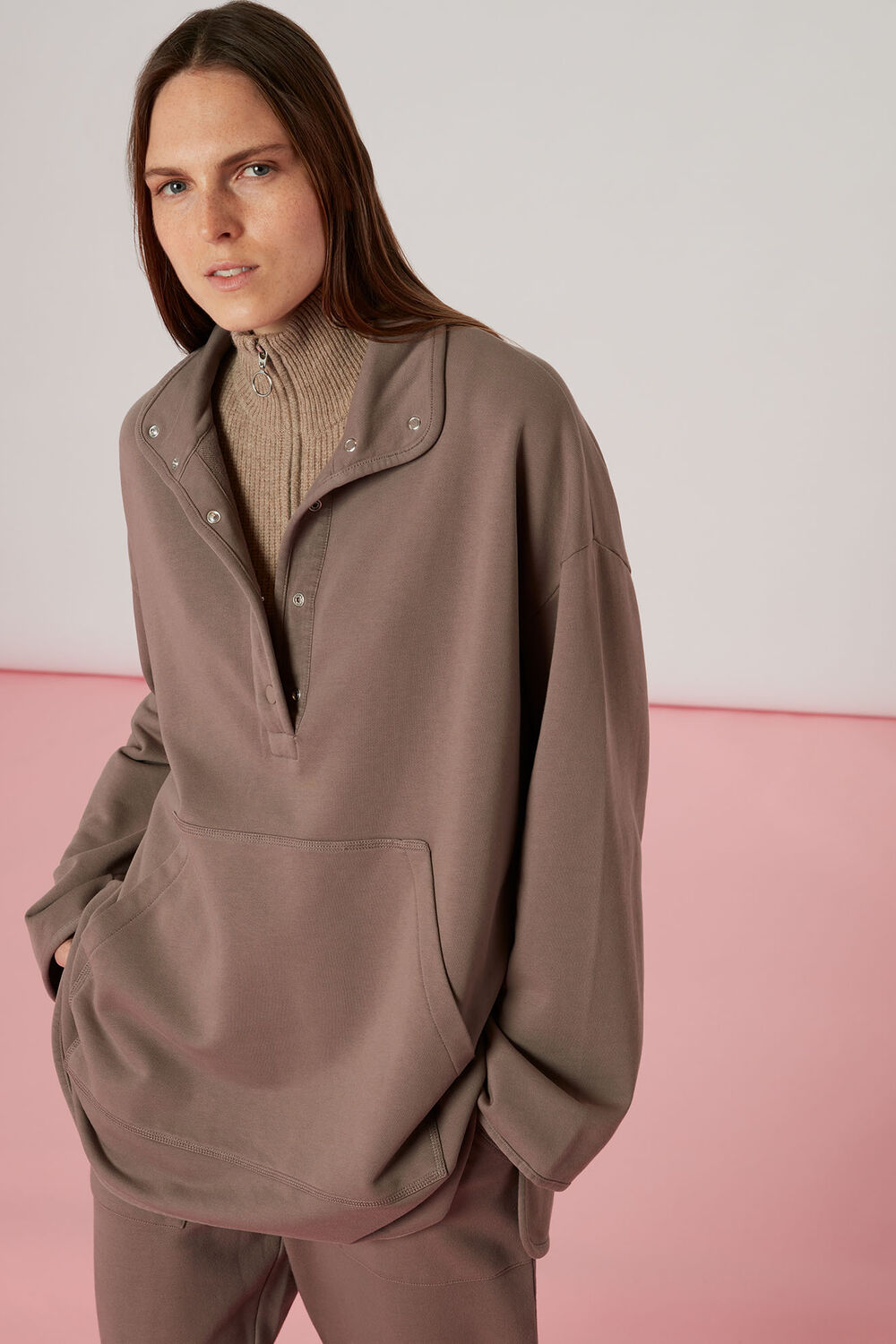 High Neck Sweatshirt