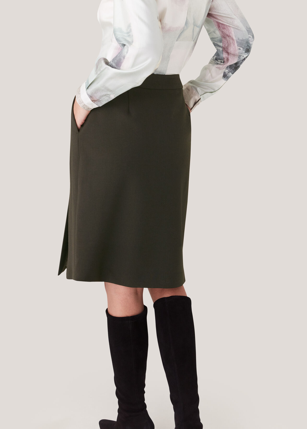 Natalie Wool Blend Skirt