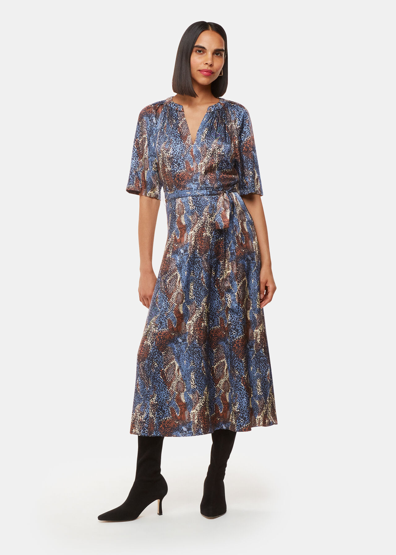 Marlow Dashed Snake Dress