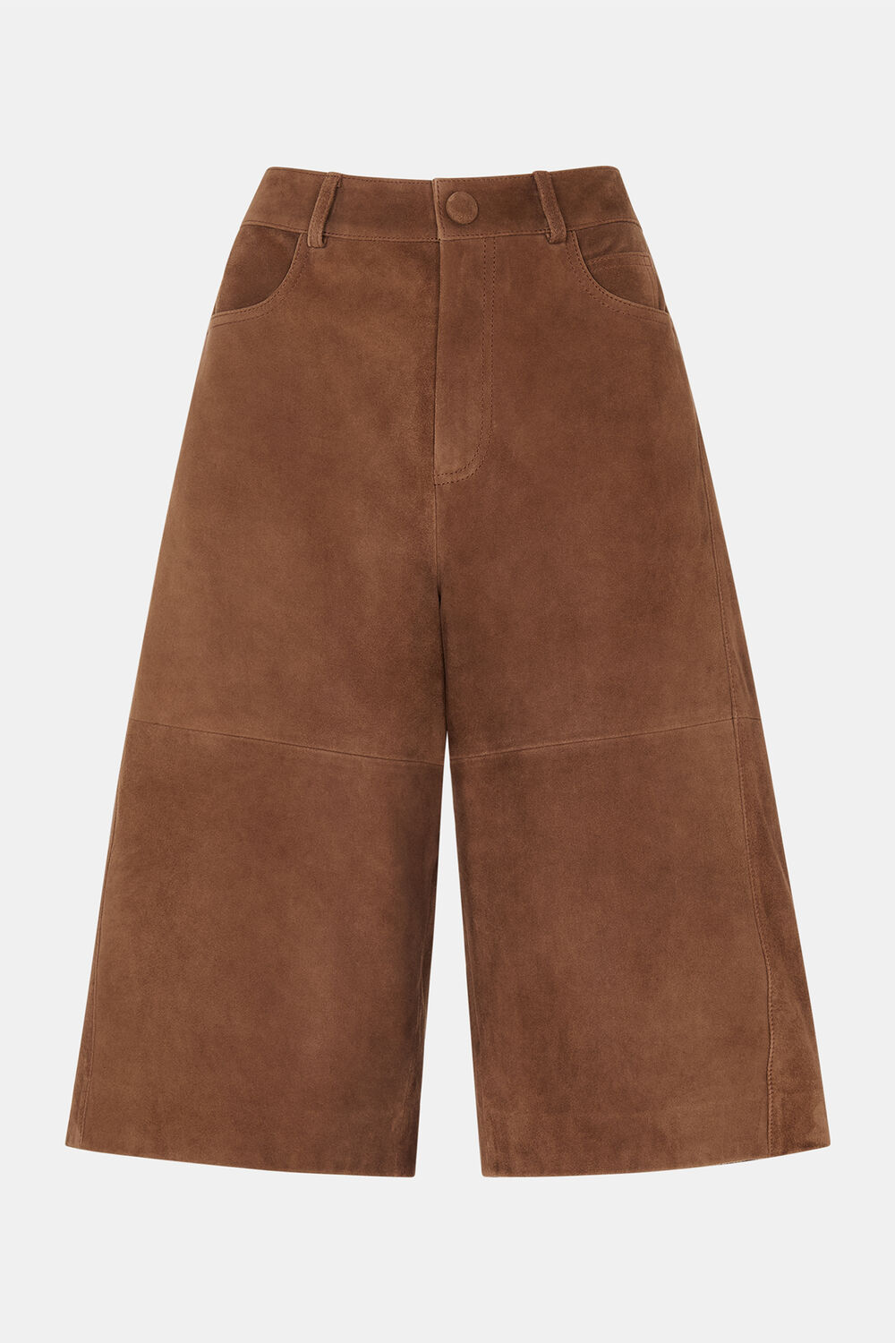 Suede Longline Short
