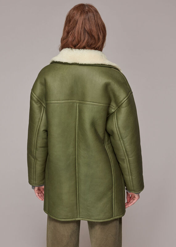 Green Fia Shearling Jacket