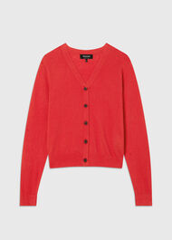 V Neck Linen Cardigan