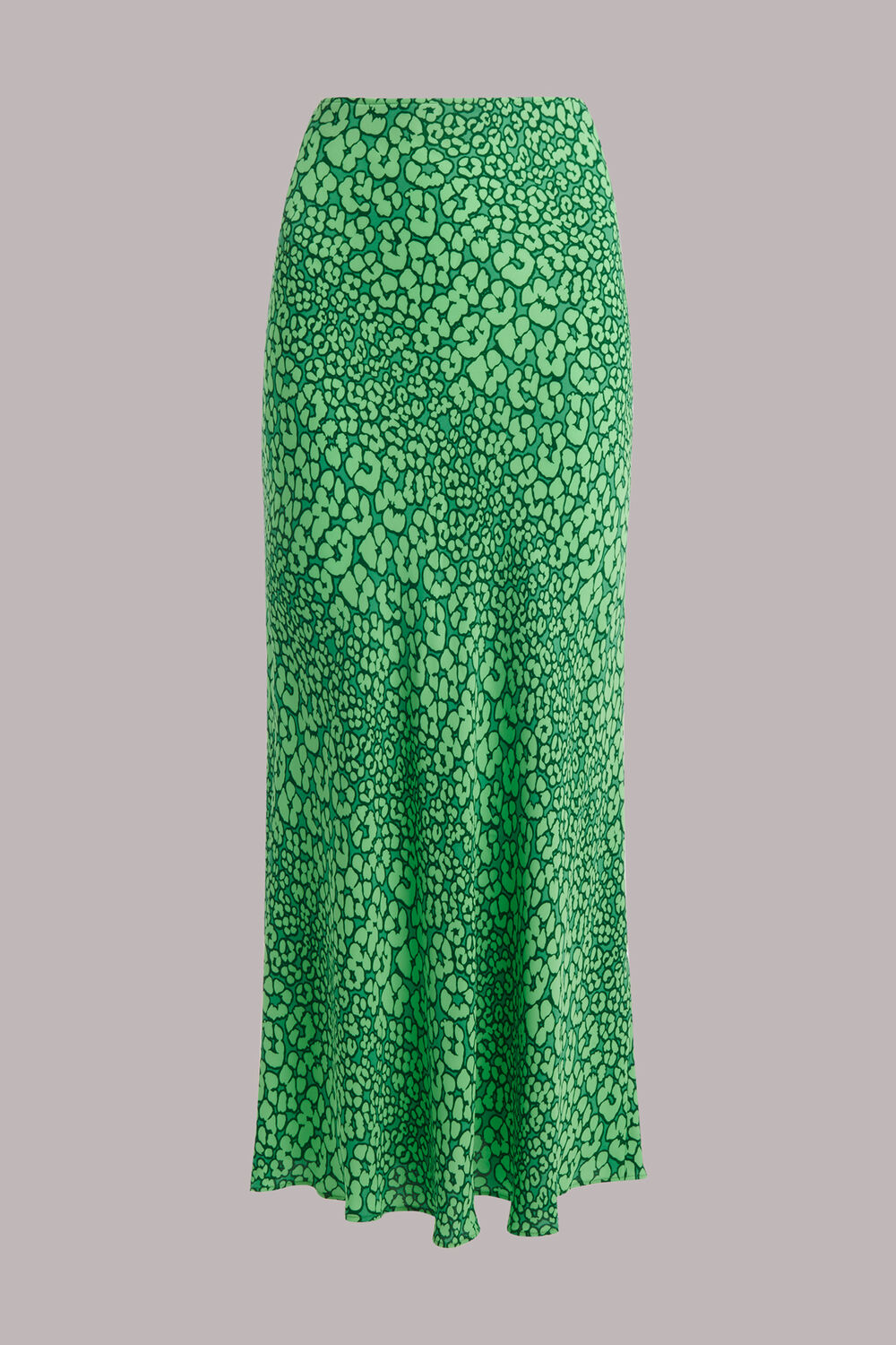 Leopard Petals Bias Cut Skirt