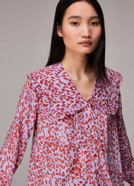 Summer Cheetah Collar Top