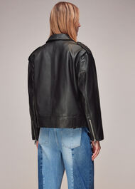 Sophia Oversized Leather Biker