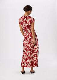 Petite Blurred Floral Crepe Dress