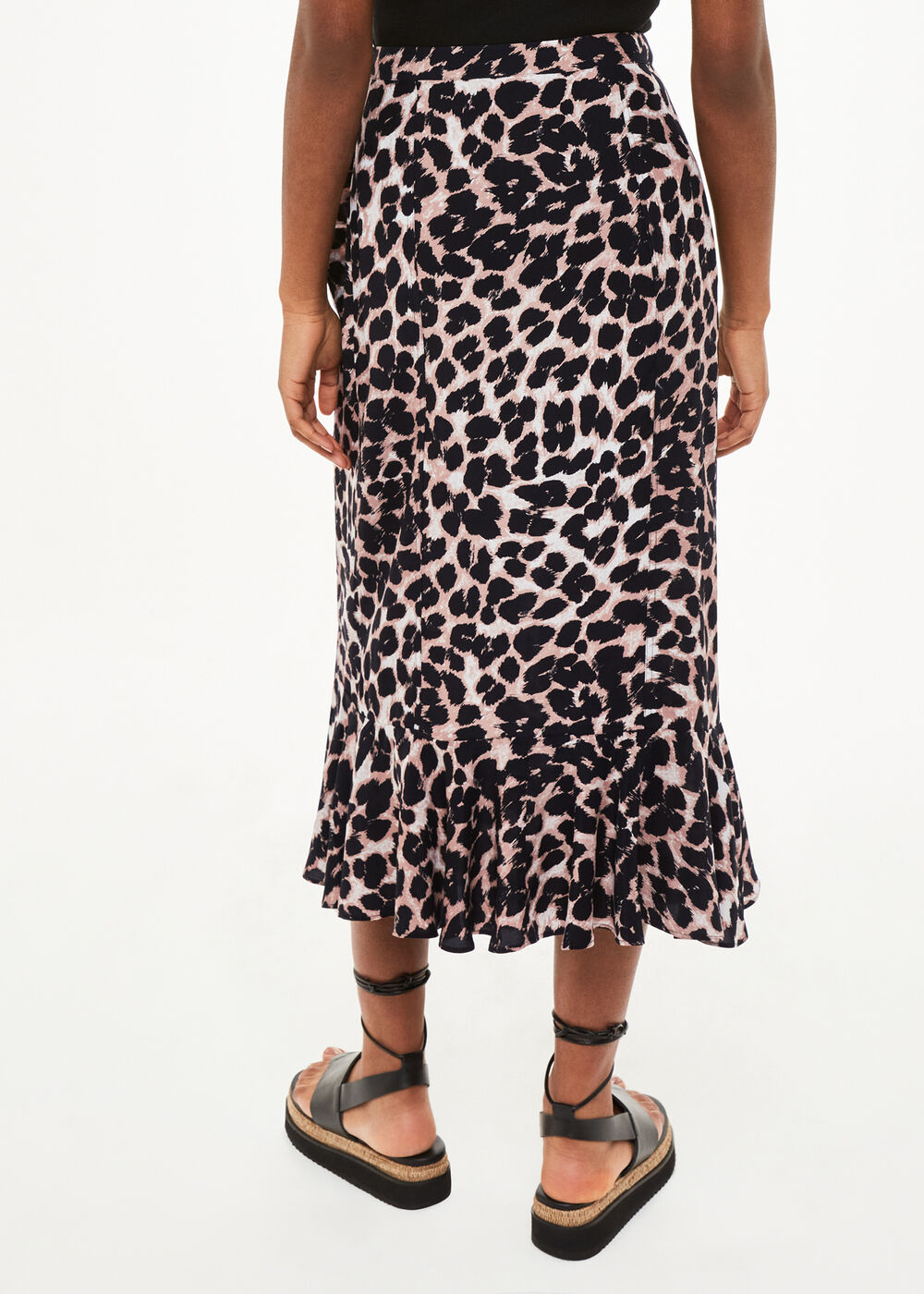 Leopard Spot Wrap Skirt