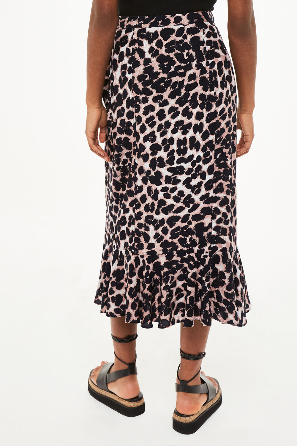 Leopard Spot Wrap Skirt