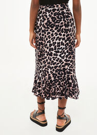 Leopard Spot Wrap Skirt