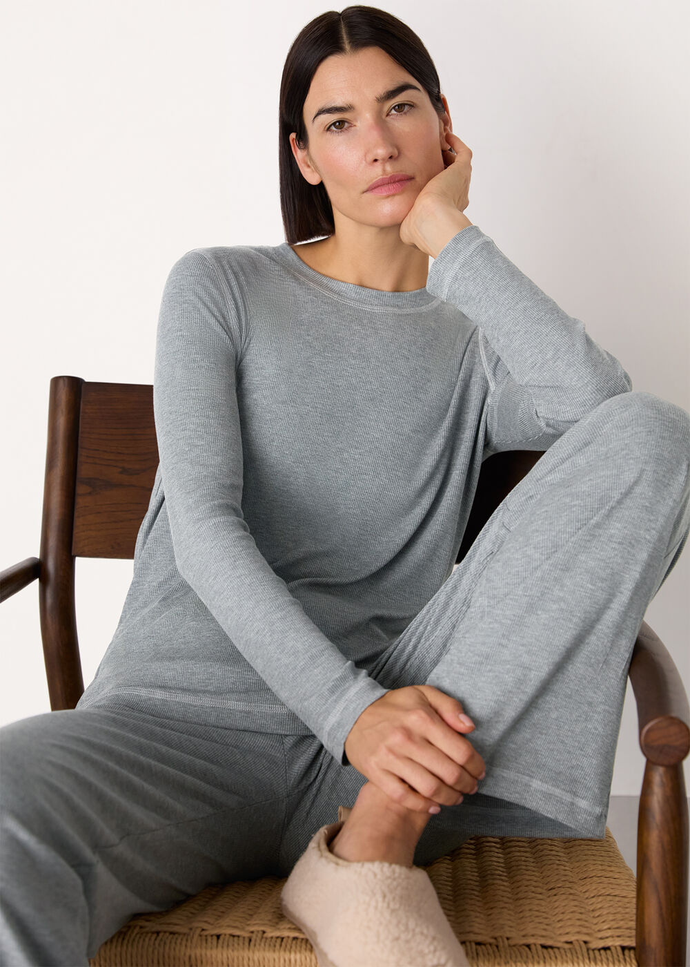 Rib Jersey Pyjama Top