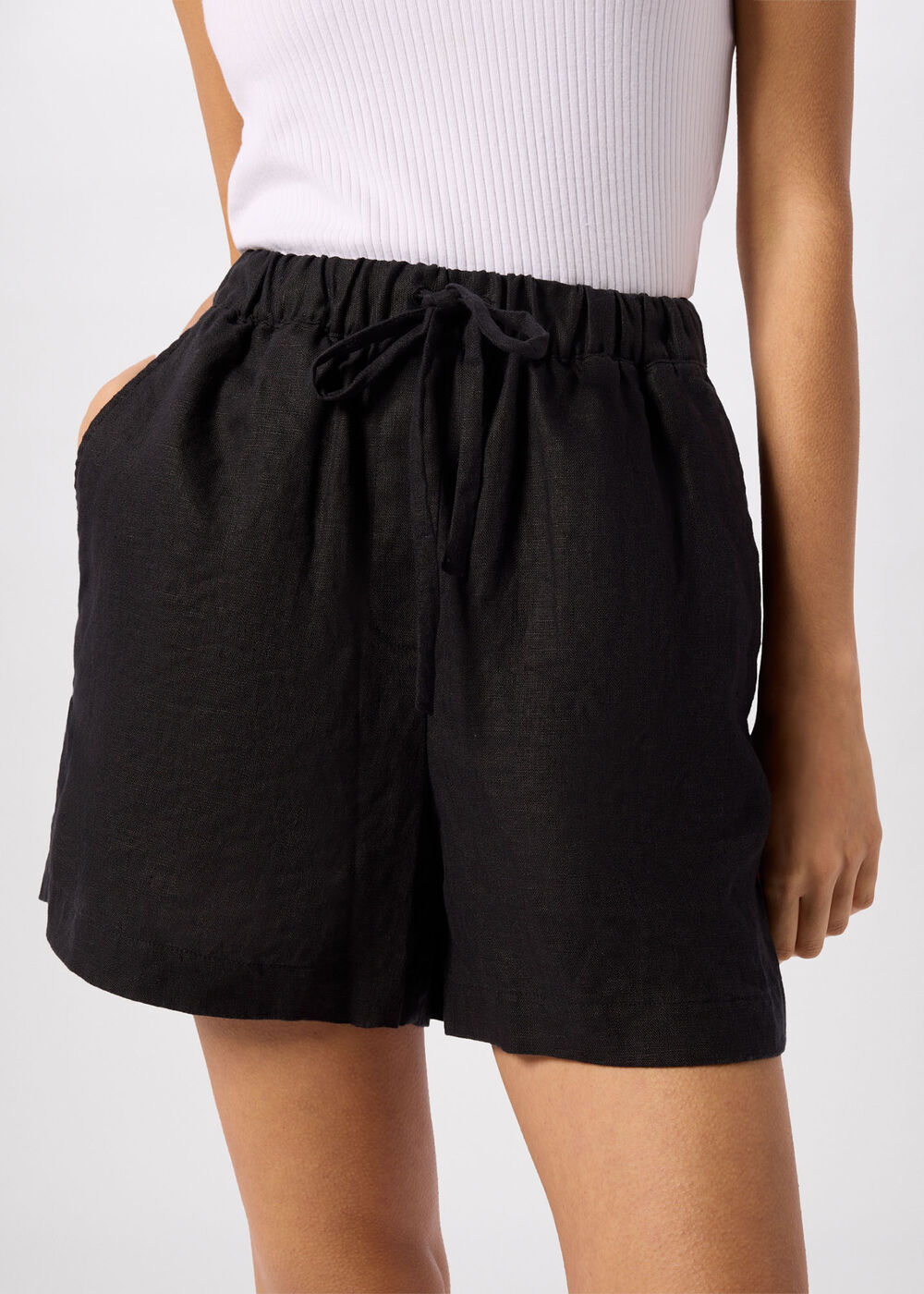 Linen Elasticated Short