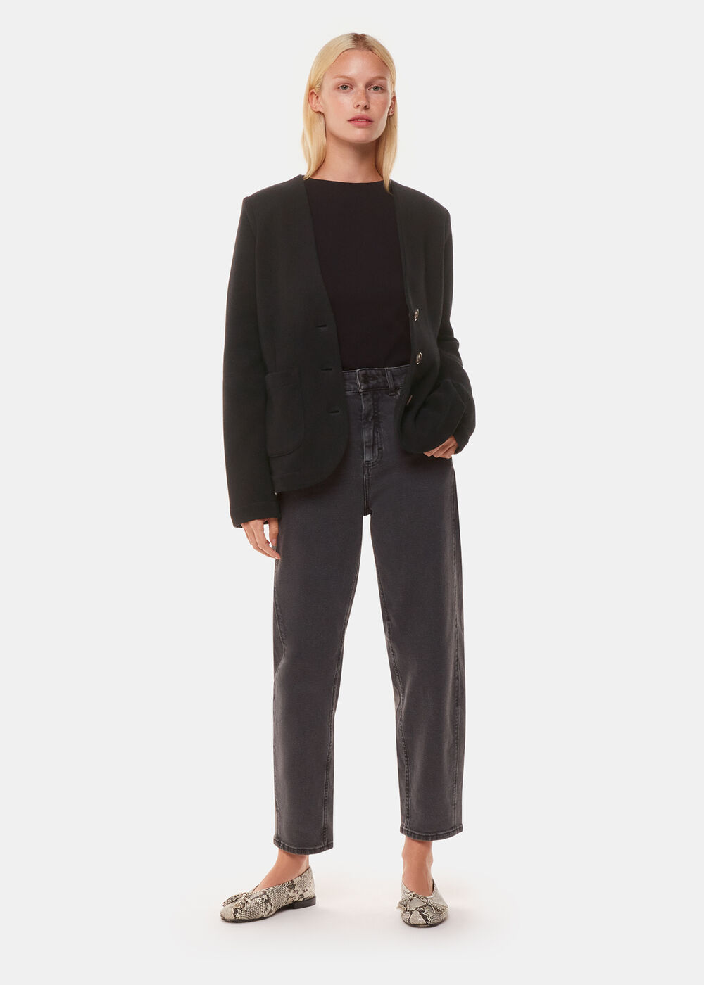 Lucy V Neck Jersey Jacket
