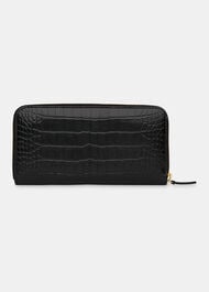 Shiny Croc Long Purse