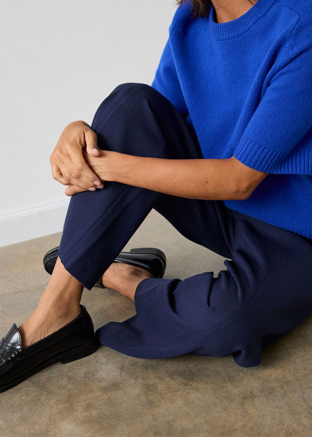 Navy Camilla Wide Leg Pants