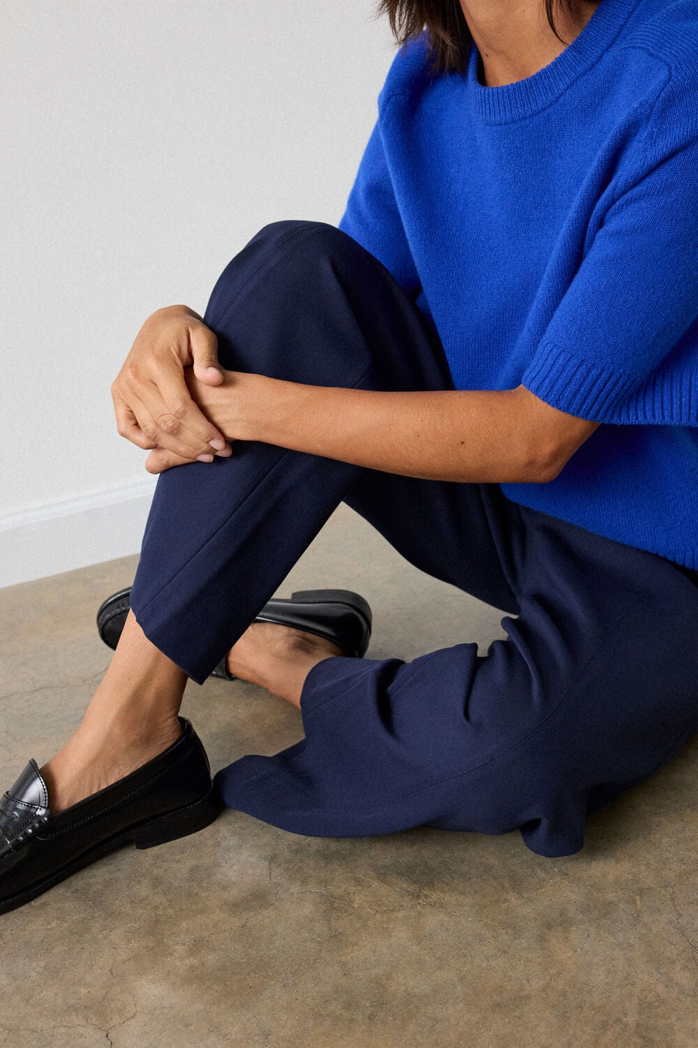 Navy Camilla Wide Leg Pants