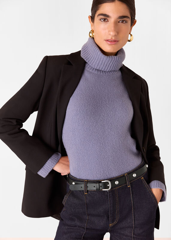 Black Studded Belt