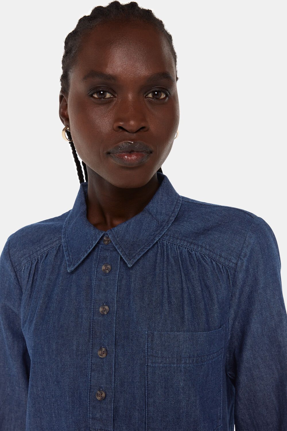 Winnie Chambray Denim Dress