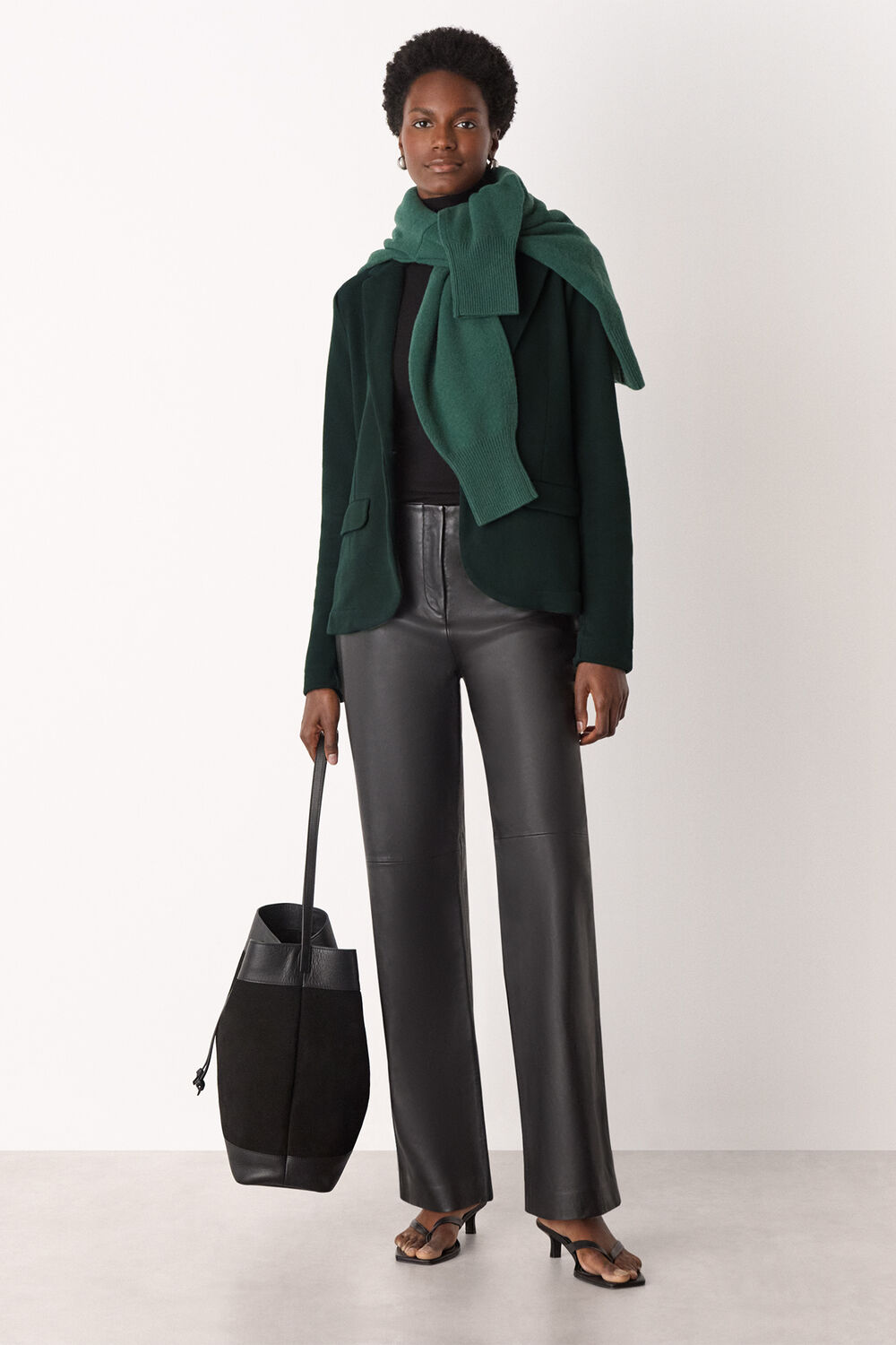 Forest Green Slim Jersey Jacket