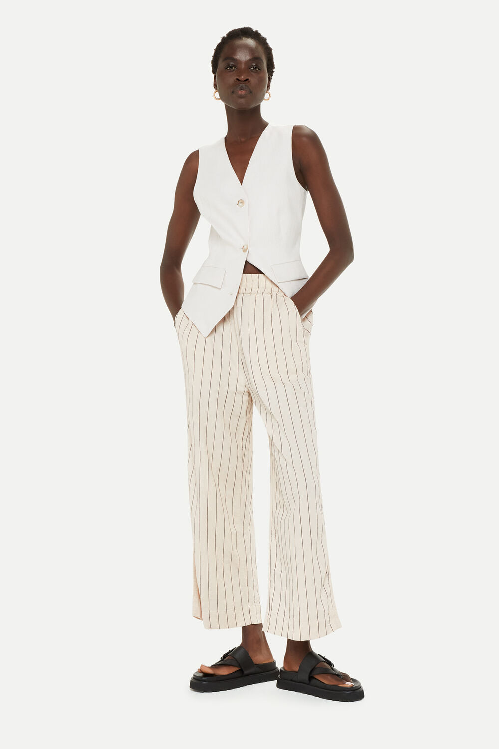 Multicolour Natasha Stripe Trouser
