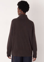 Cashmere Seam Roll Neck Knit