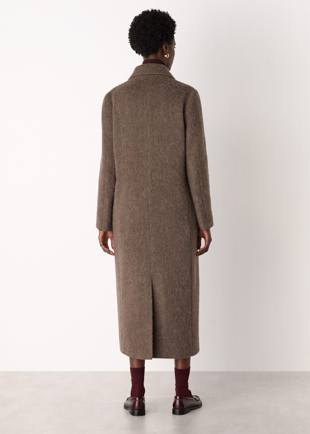 Maxi Double Breasted Wool Coat