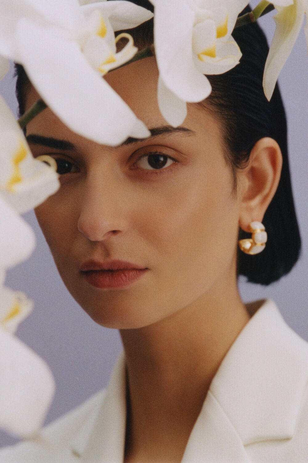 Enamel Hoop Earring