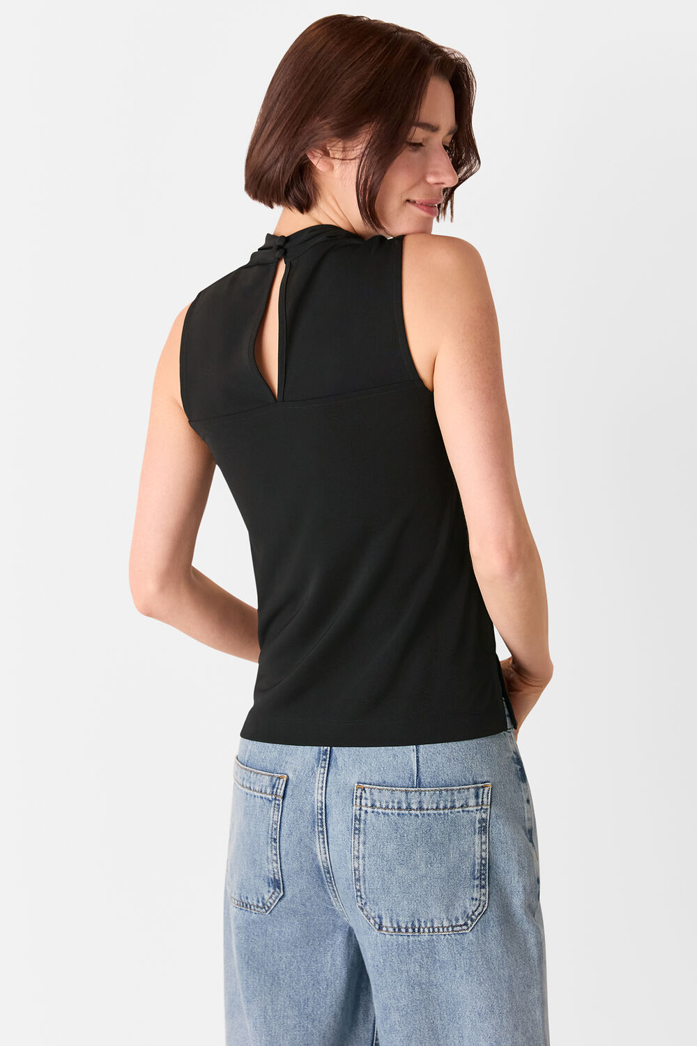 Cowl Neck Detail Top