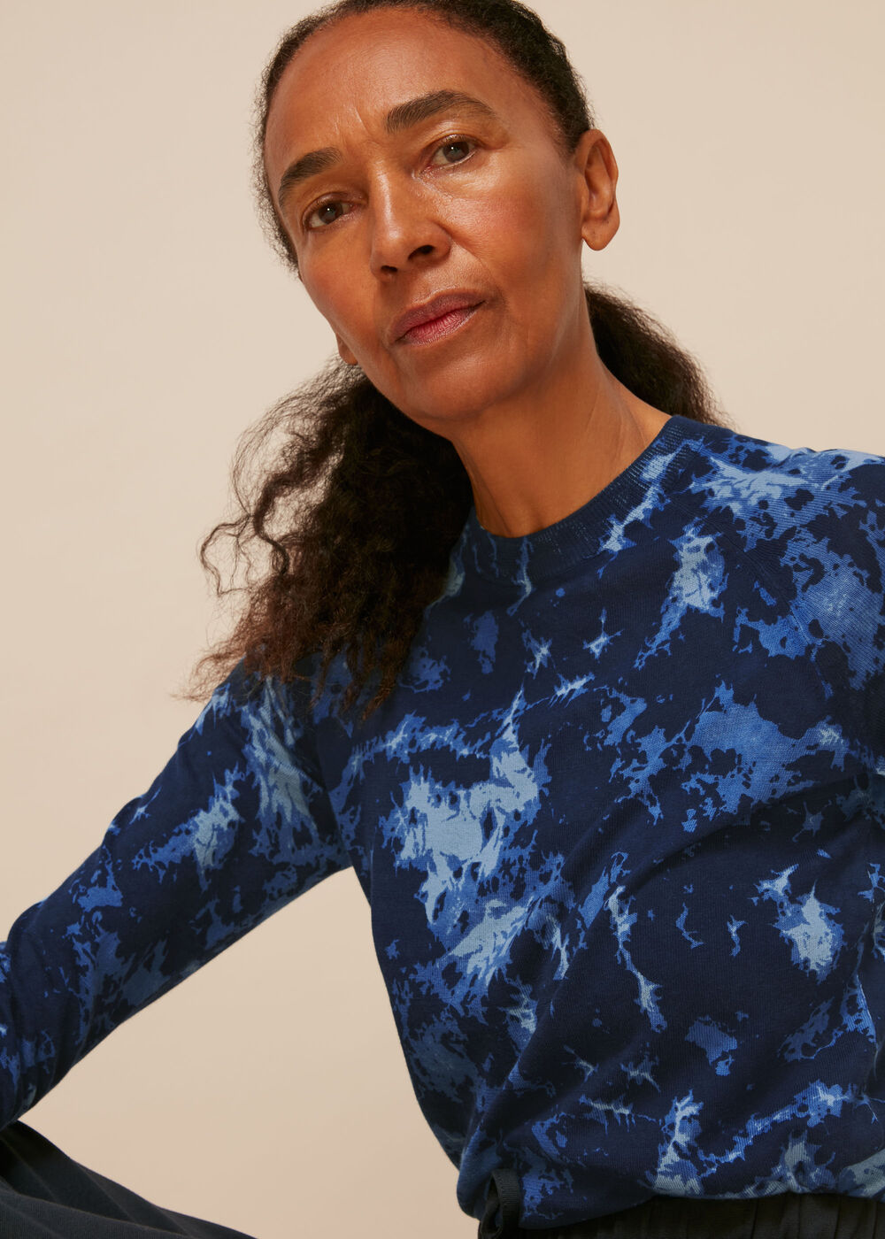 Tie Dye Printed Crew Neck