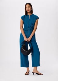 Sleeveless Drawstring Jumpsuit