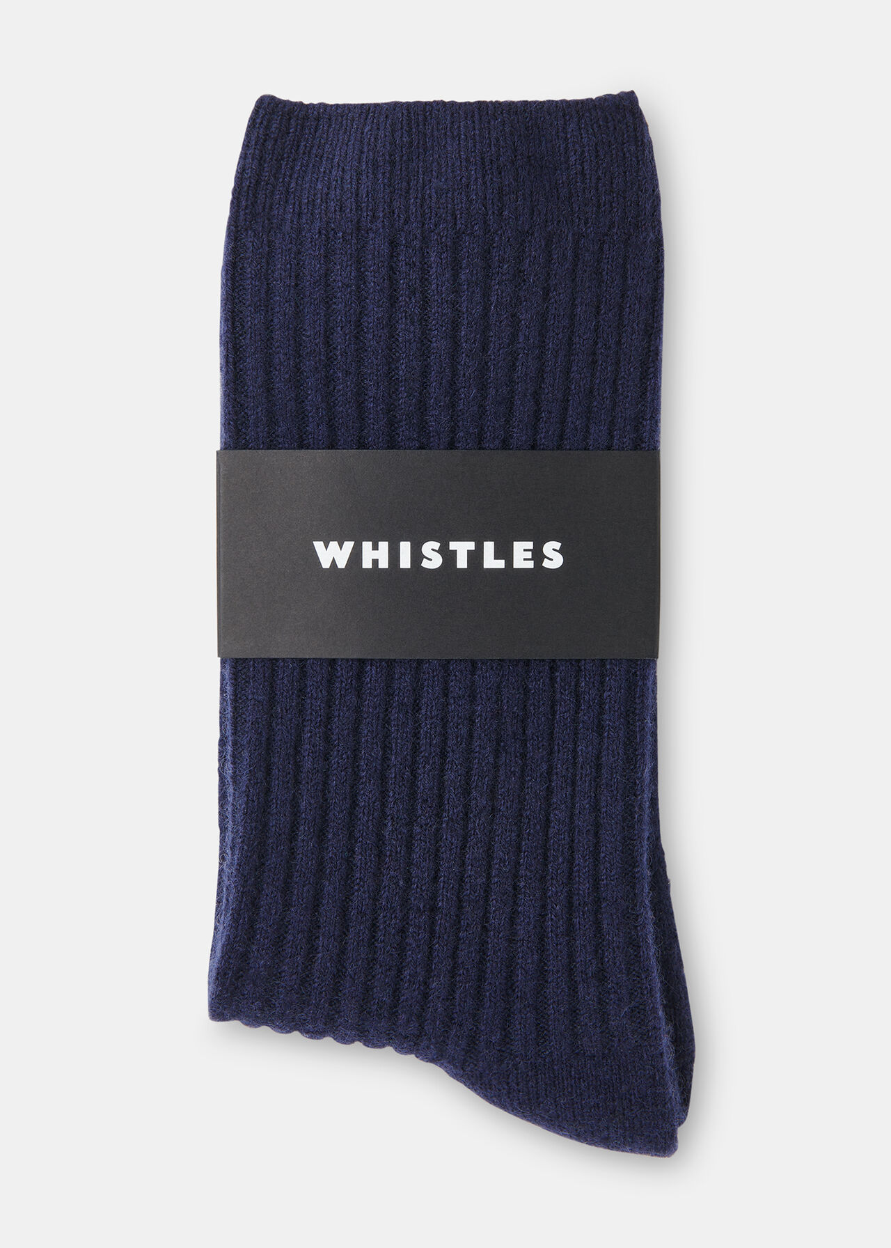 Cashmere Ribbed Socks