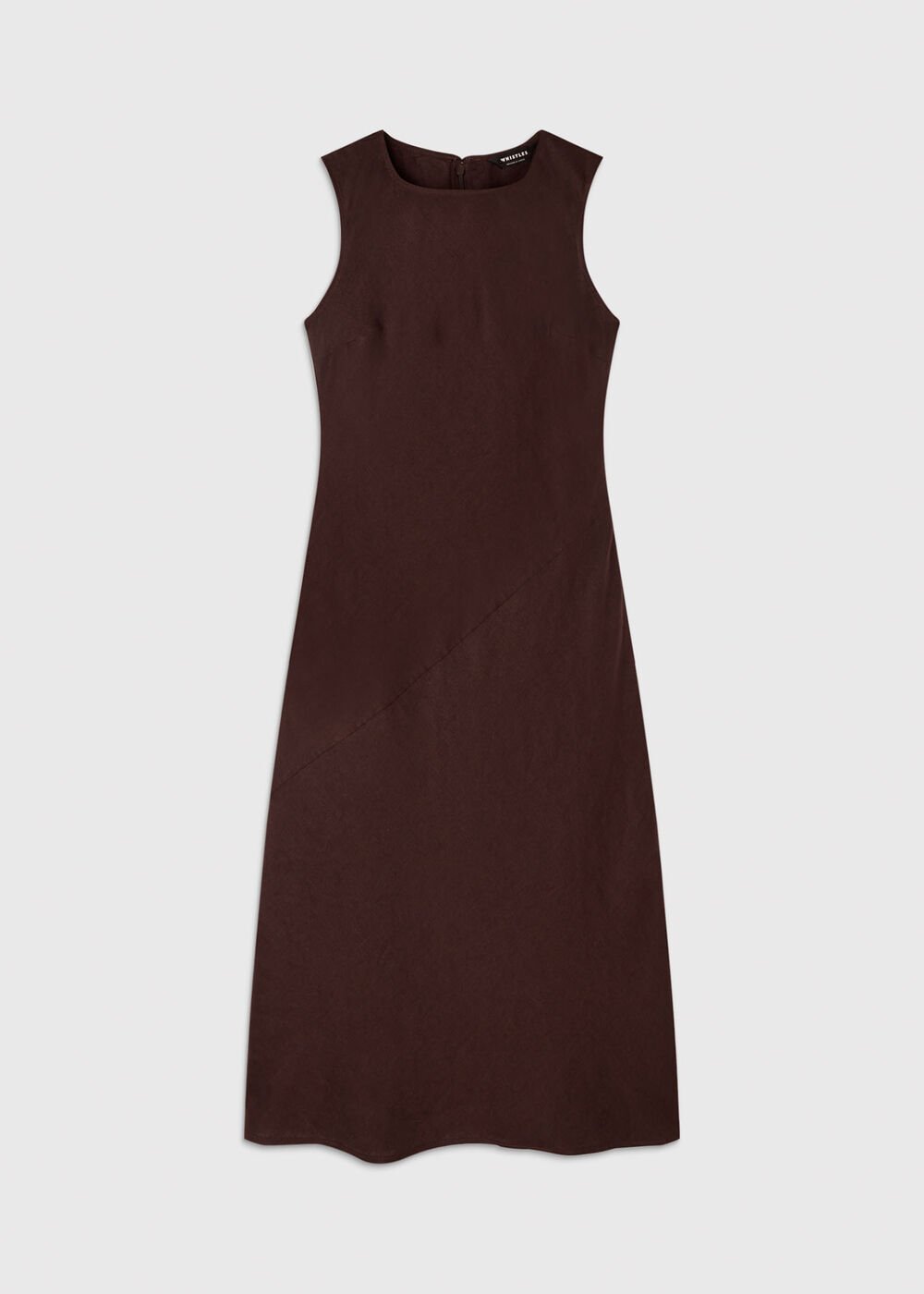 Bias Cut Linen Dress